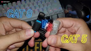 RJ45 CAT 5 VERSUS CAT 8 40Gbps ETHERNET CABLE SPEED [upl. by Ashton632]