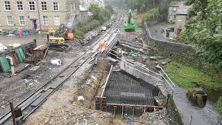 Work to replace Bridge 27 at Haworth at 1156am Sunday 8th September 2024 Please subscribe [upl. by Lac]