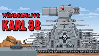 Project WONDERWAFFLE Karl 88  Cartoons about tanks [upl. by Nnairak452]