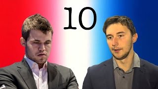 Magnus Carlsen vs Sergey Karjakin  2016 World Chess Championship  Game 10 [upl. by Sirovaj]