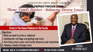 KOBC II Bible Study II Rev Osbourne Bailey II June 18 2024 [upl. by Airdnaxela]