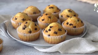 MUFFIN SOFFICISSIMI CON GOCCE DI CIOCCOLATO  TRADIZIONALI E VEGANI  VADEMECUM TASCABILE ep1 [upl. by Lynne]