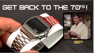 Armitron Griffy StainlessRed LED Watch Review [upl. by Osrick]