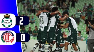 ¡SE ACABARON LOS INVICTOS SANTOS 2 TOLUCA 0 ⚽ FECHA 9  LIGA MX APERTURA 2024  REY DEPORTIVO [upl. by Jarlath471]