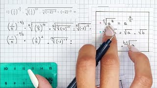 CÁLCULOS APLICANDO PROPIEDADES DE LA POTENCIACIÓN Y RADICACIÓN  Parte 3  Cuadernillo  Ingreso UNS [upl. by Sandie385]