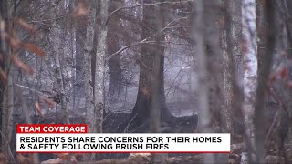 Officials residents concerned for homes amid continued brush fire threat [upl. by Ttsepmet549]