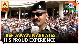 Motivator Abhishek At Wagah Border Narrates His Proud Experience  ABP News [upl. by Ahsik]