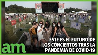 Así serán los CONCIERTOS DESPUÉS de la PANDEMIA Inglaterra estrena FORO seguro [upl. by Yerhpmuh]