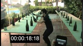 Champagne Sabering  Raw Unedited World Record Attempt [upl. by Emanuele582]