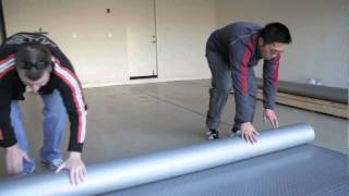 How to Install Garage Flooring Rolls [upl. by Cromwell499]