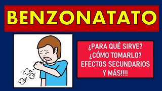 🔴 BENZONATATO  PARA QUÉ SIRVE MECANISMO DE ACCIÓN EFECTOS SECUNDARIOS Y CONTRAINDICACIONES [upl. by Jacobine]