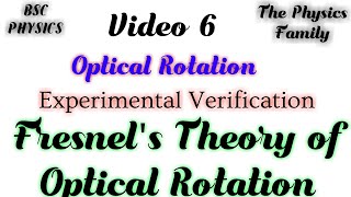 Experimental Verification of Fresnels Theory of Optical Rotation  The Physics Family [upl. by Mccowyn229]