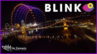 2022 BLINK Festival Drone Show  Cincinnati OH  Sky Elements Drones [upl. by Frolick971]