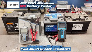 TOPDON BT100 12V Battery Tester Review  Giveaway [upl. by Sherar364]