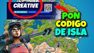 Como USAR CODIGOS de CREATIVO en Fortnite ✅ 2024 PONER CODIGOS De MAPAS y ISLAS en el MODO CREATIVO [upl. by Hendrix]