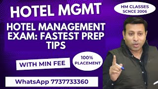 Hotel Management Exam Fastest Prep Tips [upl. by Rimidalv564]