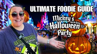 ULTIMATE FOODIE GUIDE Mickeys Not So Scary Halloween Party  Magic Kingdom  Disney World [upl. by Loos]