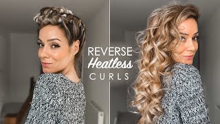 REVERSE HEATLESS CURLS Comfortable To SleepIn  Shonagh Scott [upl. by Ellered]