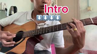 သေမလိုပဲ  Adjustor Guitar တီးနည်း guitartutorial [upl. by Cale]