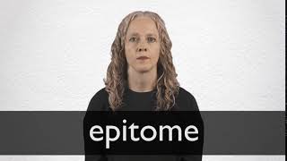 How to pronounce EPITOME in British English [upl. by Trauts305]