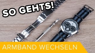 So Gehts Ein Uhrenarmband wechseln  DEUTSCH  TUTORIAL2  HD [upl. by Longley]