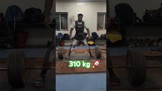 310 kg deadlift powerliftingindia powerlifters workout gym gymmotivation beast [upl. by Nolrah843]