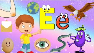 word that start e for kids  learn E letter words E vocabulary for children  Kids6g4u [upl. by Iccir134]