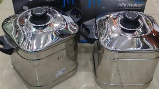 Kitchen Stainless Steel Idly Pathiram New Model Idly Pathiram Collections  Rice Strainer Pot [upl. by Akemet]