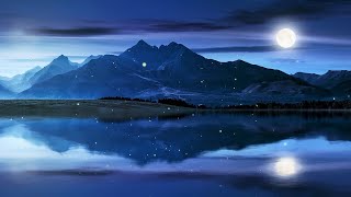 Relaxing Sleep Music with Night Nature Sounds Soft Crickets Beautiful Piano Fall Asleep [upl. by Eyllom]