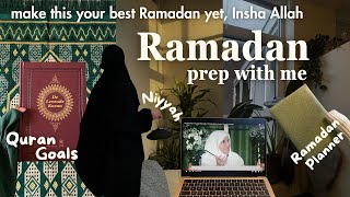 How I prepare for Ramadan 2024  intentions goal setting Ramadan Planner Sisterhood [upl. by Ahsinyt]