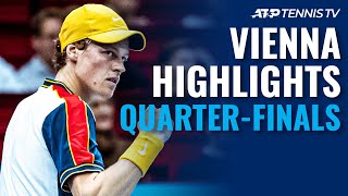 Alcaraz vs Berrettini Sinner Tiafoe Zverev Ruud All Play  Vienna 2021 QuarterFinal Highlights [upl. by Halyahs184]