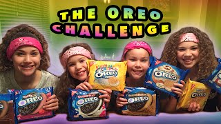 The Oreo Challenge Haschak Sisters [upl. by Ibbob88]