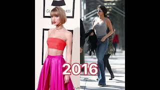 Selena Gomez and Taylor Swift through the years short shorts viralvideo [upl. by Ludba]