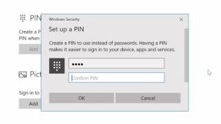 How To Set A Windows 10 Pin Code [upl. by Eetse]