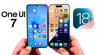 One UI 7 vs iOS 18 Speed Test [upl. by Atteloj481]