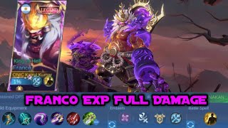 Main Franco Skin Legend di Exp Build Full Damage  Mobile Legends Indonesia [upl. by Leterg741]