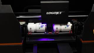 LogoJET Rotary Printing on Multiple Tumblers [upl. by Assiral]