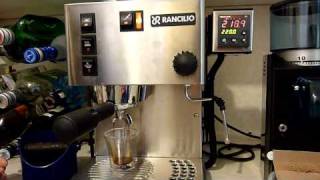 Rancilio Silvia with PID Watlow 96 Double Espresso Shot Walkthrough [upl. by Akirrehs782]