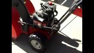 MTD Yard Machine Snowblower 524 starting on first pull [upl. by Acila]