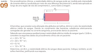 UERJ 2024 Em procedimentos clínicos a resistividade elétrica do sangue [upl. by Beka21]