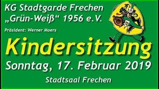 Kindersitzung der KG Stadtgarde Frechen eV  2019 [upl. by Nesaj512]