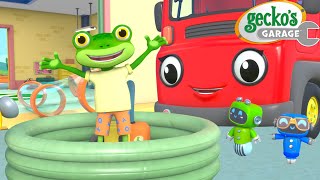 Stay Cool with Geckos Fun Waterslide Geckos Garage 🚚  Cartoons For Kids  Toddler Fun Learning [upl. by Akeret]