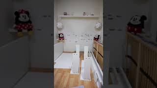 IKEA Malm Bed Frame High w 2 Storage Boxes White  Stop Motion Installation [upl. by Hannahs371]