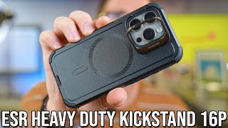 ESR Heavy Duty Tough Kickstand iPhone 16 Pro Case [upl. by Adriaens227]