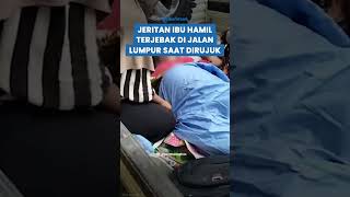 Jeritan Ibu Hamil Terjebak di Jalan Rusak Saat Dirujuk ke Puskesmas [upl. by Yerrok761]