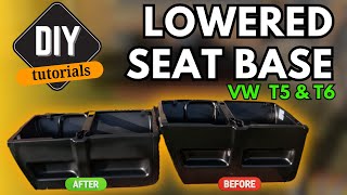 HOW TO INSTALL LOWERED SEAT BASE VW TRANSPORTER [upl. by Beth]