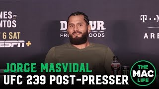 UFC 239 PostFight Press Conference Jorge Masvidal talks record fast KO over Ben Askren [upl. by Nozicka]