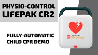 PhysioControl LIFEPAK CR2 AED  Fully Automatic Child CPR Demo [upl. by Levison493]