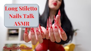 Long Stiletto Nails Talk ASMR [upl. by Etz]