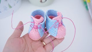 Easy crochet shoes👟👟 for doll Size 14”  crochet tutorial [upl. by Sieracki]